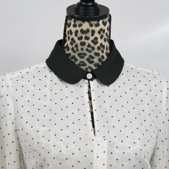 LC Lauren Conrad dress Blouse Size M - Picture 5 of 12